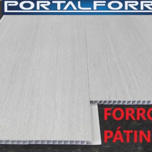 Forro Pvc Liso 200mm Madeirado Cinza