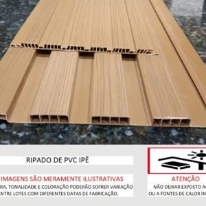 Revestimento Ripado de PVC IPÉ