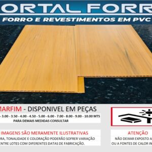 Forro Pvc Liso 200mm Madeirado Marfim