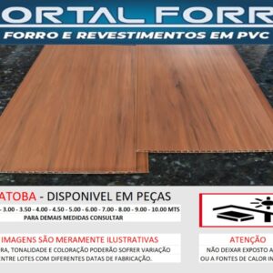 Forro Pvc Liso 200mm Madeirado Jatobá